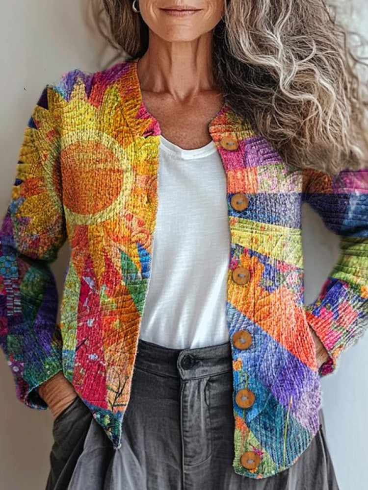 Maja | Sunburst Quilted Cardigan