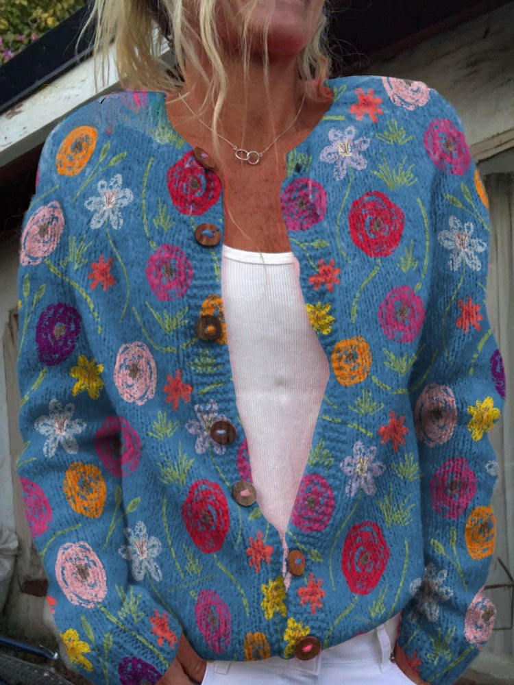 Frederika | Autumn Floral Sweater