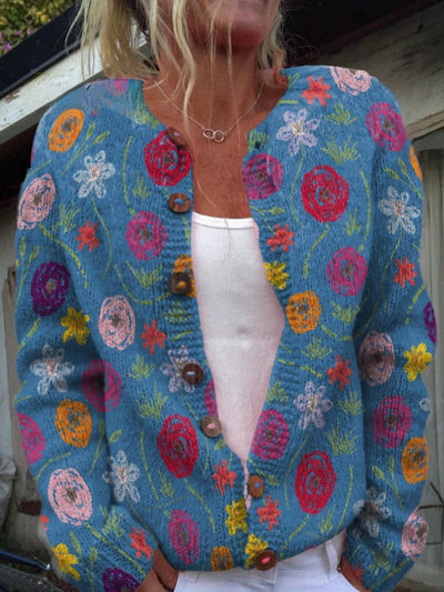 Frederika | Autumn Floral Sweater