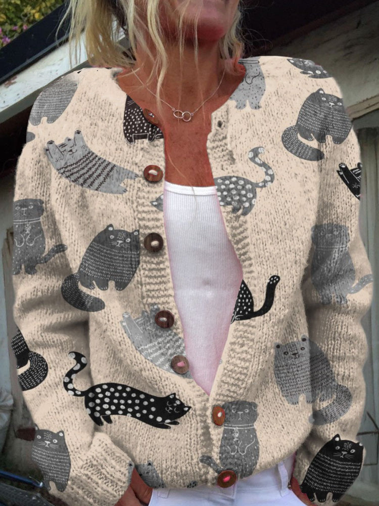 Fiona | Playful Cats Sweater