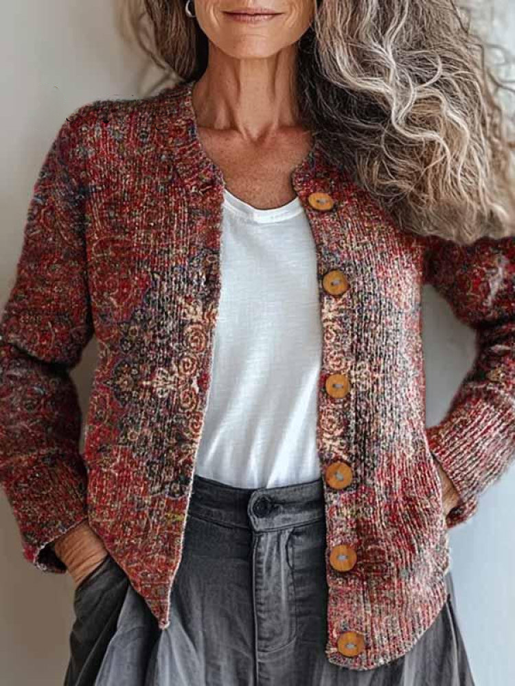 Lena | Autumn Embrace Quilted Cardigan