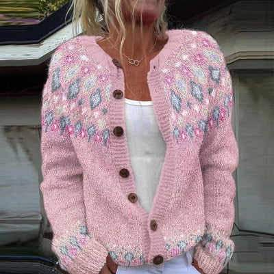 SOPHIE | PRINTED KNIT CARDIGAN