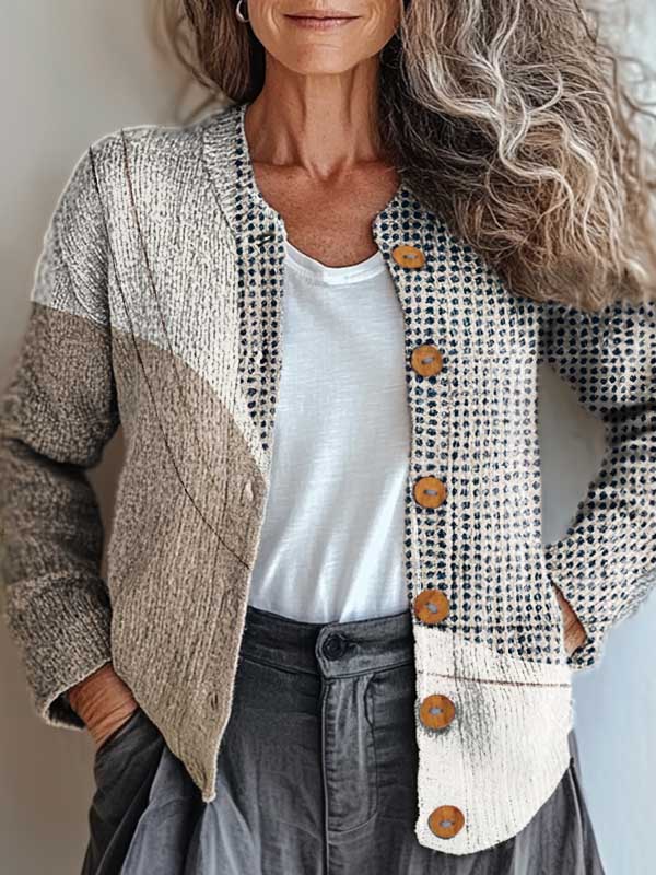 Francesca | Modern Patchwork Sweater