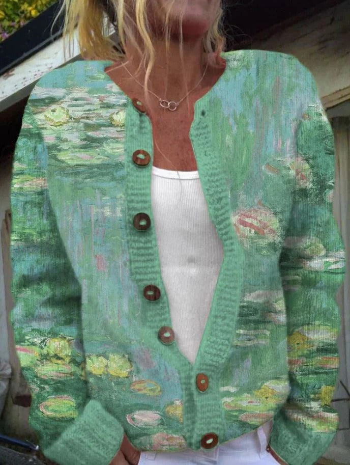 SOPHIE | PRINTED KNIT CARDIGAN
