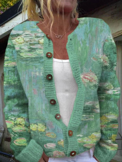 SOPHIE | PRINTED KNIT CARDIGAN
